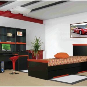 Cama 1 Plaza 0.80 Romana Con Carro- Mdf Laqueado Cod. 201