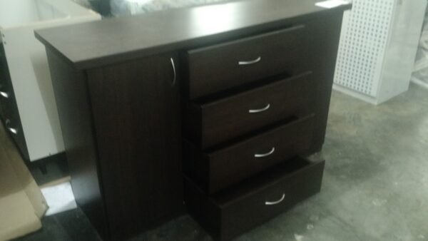 Comoda Chiffoniers Melamina 1.40 Mts. 2 Puertas 4 Cajones