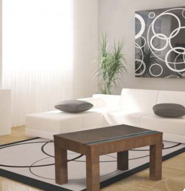 Mesa Ratona Centro Living Dolfin. Melamina. Plegable