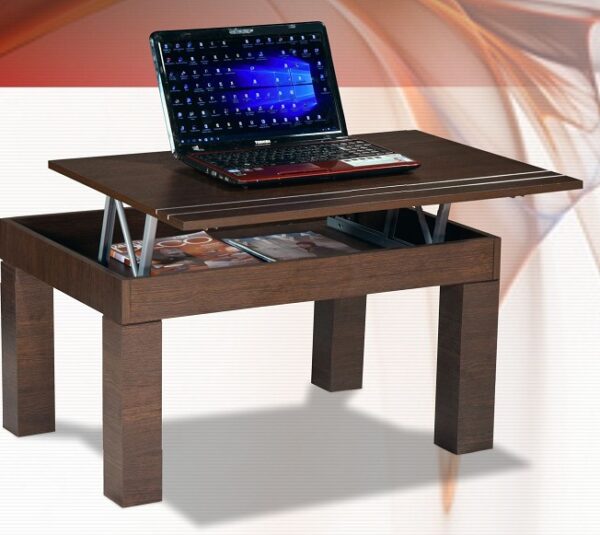 Mesa Ratona Centro Living Dolfin. Melamina. Plegable