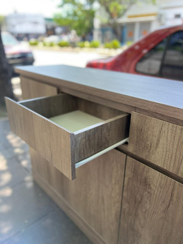 Bahiut Rack Vajillero 3 Caj. 4 Puertas- Mdf- 140 X 90 X 39