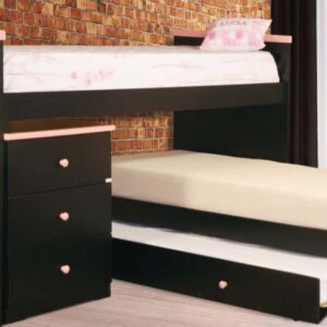 Cucheta Rinconera Lamby Con Carro- Chiffonier. Mdf Laqueado