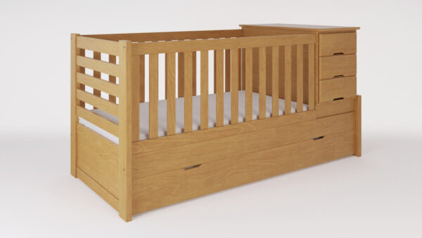 Cama Cuna Funcional Con Carro Cama- Pacifico Cod. 210