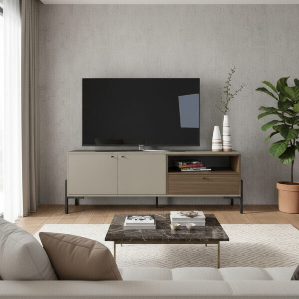 D_603868-MLA93349384350_092025-F.jpg Rack Para Tv Led 1.50 X 0.55 Patas De Caño Cod. 4251-