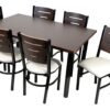 Combo Juego Comedor Mesa Combinada + 6 Sillas Caño Mod. 11