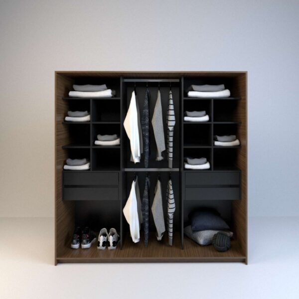 D_608234-MLA51276238013_082022-F.jpg Ropero Vestidor Sin Puertas, 4 Cajones. 180 X 180 - Cod 6513