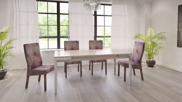 Mesa Cocina Comedor Capri Fija 180 X 0.90. Base Cromada