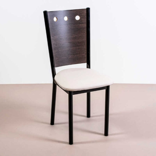 Sillas Caño Reforzado Venecia. Respaldo D Madera