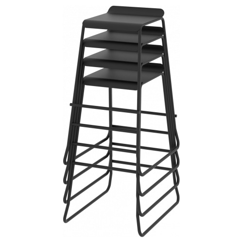 Par De Banquetas Taburete Con Asiento De Chapa Soho- Bcs 023