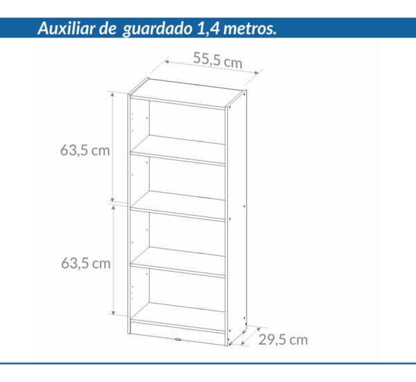 Despensero Organizador 2 Puertas. 140 X 58 X 34 Cam 140