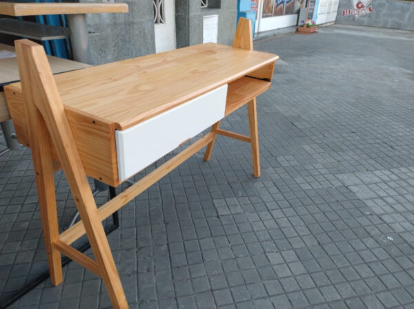 Escritorio Mesa De Estudio Nordica- 1 Cajon- 1.25 X 0.50