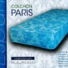 Colchon Espuma 1 Plaza 80cm Tela Sabana Matelaseado Paris 80-20