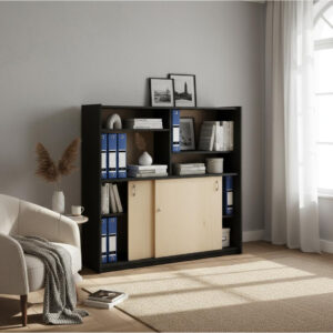 D_624651-MLA92914486536_092025-F.jpg Biblioteca Con Alzada 2 Ptas Corred Cod. 925- Melamina 18 Mm