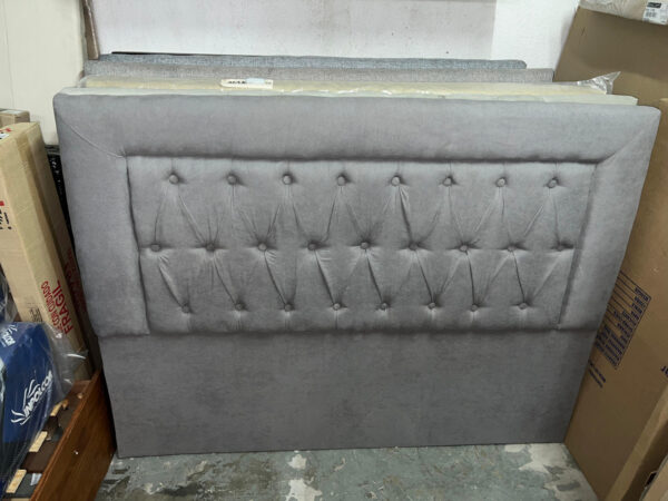 D_624726-MLA78092521825_072024-F.jpg Respaldo P- Sommier Tapizado Capitone 160 X 120- Color Gris