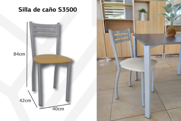 Juego De 6 Sillas De Cocina De Caño Varillas S 3500