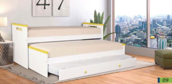 Cama Nido Bicama Lamby Con Carro-. Mdf Laqueado Cod. 312