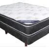 Conjunto Sommier- Base + Colchon Ibiza 140- 26- Tela Jackard
