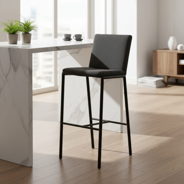 Banqueta Taburete Caño Pintado Asieno Y Resp. Tapiz. Modena