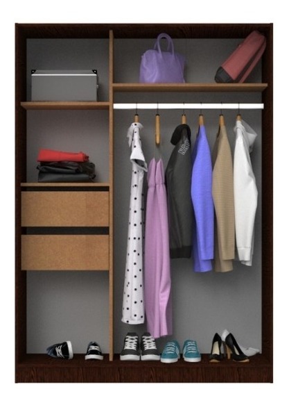 D_631330-MLA44613150771_012021-F.jpg Ropero Placard Organizador 2 Puertas 130 X 181 X 51 Ro135