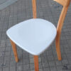 Juego De 4 Sillas Berta- Lustre Paraiso, Asiento Blanco Laq