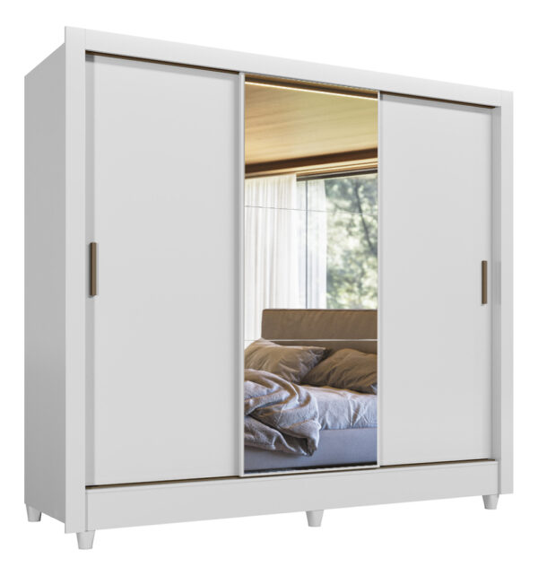 D_633533-MLA93686435611_092025-F.jpg Armario Doble Con Espejo, 3 Puertas Y 2 Cajones, França Andeira, Blanco