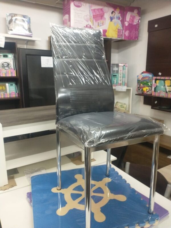 Juego Cocina Comedor Mesa 1.40 + 6 Sillas Cromada Capri Co4