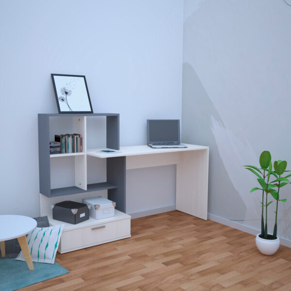 Escritorio Organizador Con Un Cajon. 150 X 132 X 45- Oes 105