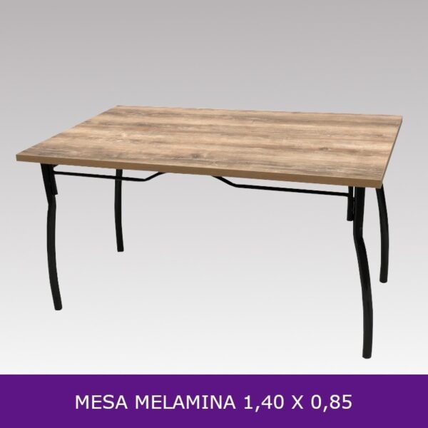 Mesa De Cocina- Comedor. 1.40 X 0.85. Melamina. Base Caño