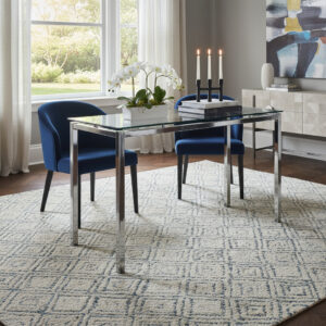 D_637937-MLA93260227383_092025-F.jpg Mesa Barra Desayunador. Tapa D Vidrio Base Cromada 120 X 45