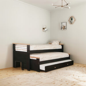 Cama Nido Bicama Lucia Con Carro-. Mdf Laqueado Cod. 311