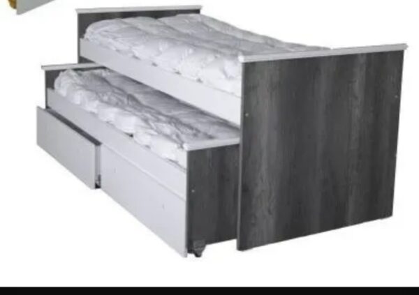 Cama Nido Bicama 1 Plaza 0,80 Mts. Con Carro Con 2 Cajones