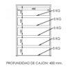 Cajonera Chiffonier 5 Cajones Para Interior Placard. Cpd5c
