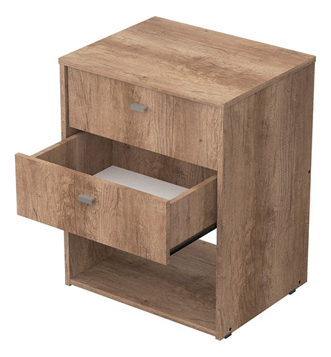 Mesa De Luz 2 Cajones Nature. 61 X 51 X 41- Mosconi