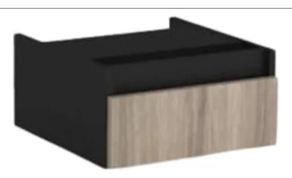 Biblioteca Y Cajonera Colgante Negro Báltico