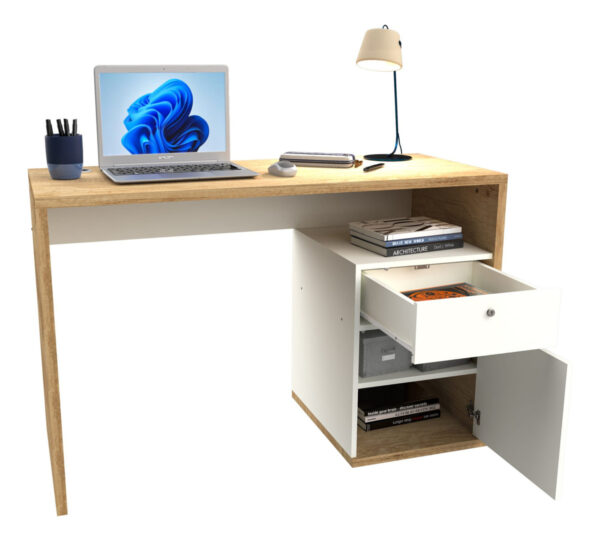 D_643764-MLA79439924177_092024-F.jpg Escritorio 1.20 X 0.50- 1 Puerta, 1 Cajon, Estantes Dof 02