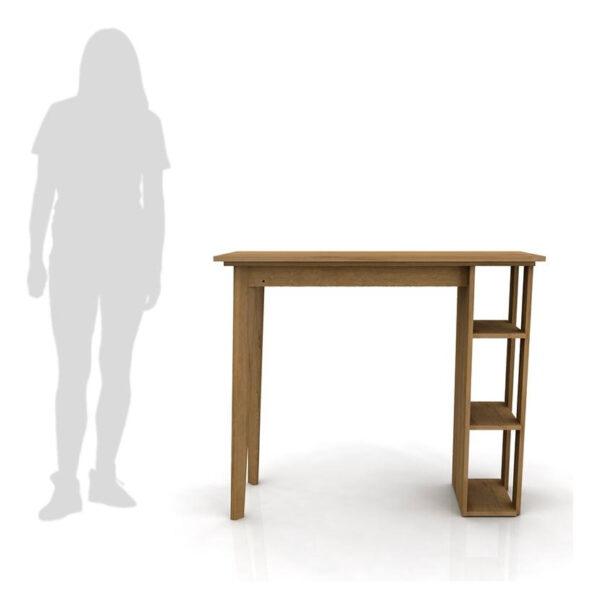 Mesa Barra Desayunadora Escandinava Con Estantes Cod. 455090