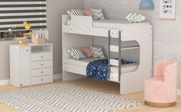 D_648208-MLA99954532027_112025-F.jpg Cómoda Milenial Cajonera Chifonier Mosconi Blanco 56804 Color 56804 - Blanco