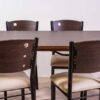 Combo Juego Comedor Mesa Comb + 6 Sillas Caño Resp. Mod. 7