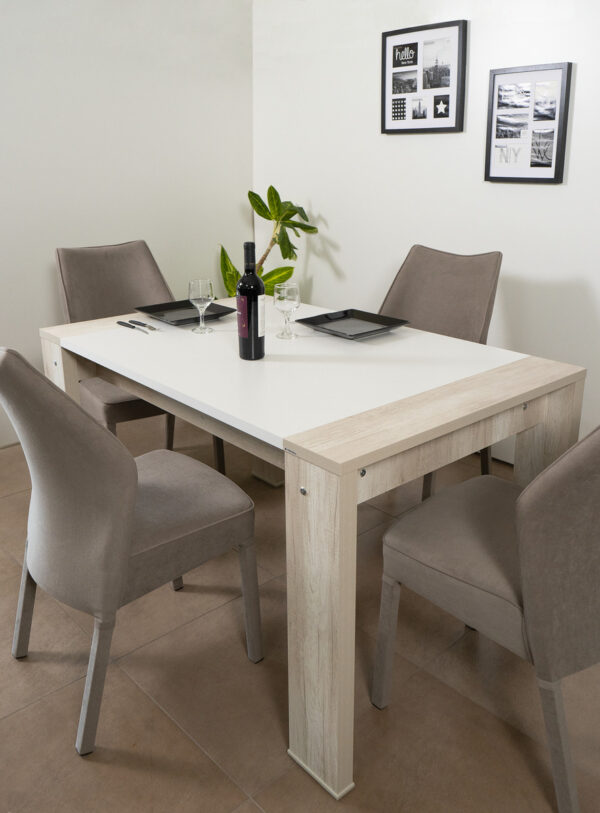 D_649484-MLA83560092780_042025-F.jpg Mesa Cocina Comedor Fija 140 X 90. Dynamic- Patas Melamina