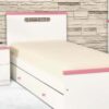 Cama 1 Plaza 0.80 Mt Lamby Con Carro- Mdf Laqueado Cod. 302