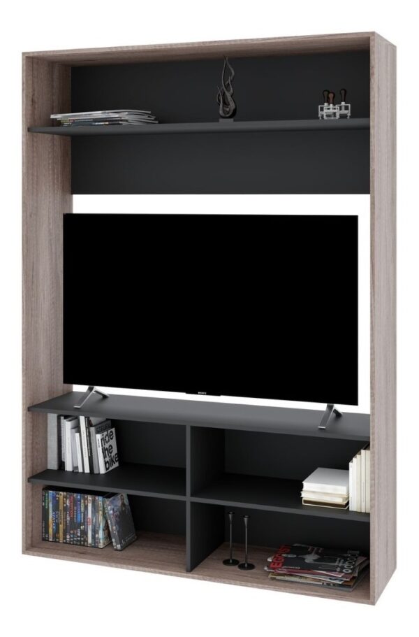 Mesa Rack Home Vision Para Tv 55 Con Estantes.- Dvs 04