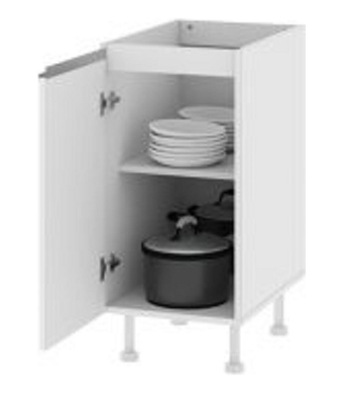 Modulo Complemento Bajo Mesada 1 Puerta. 40 X 85 X 60. Alumn