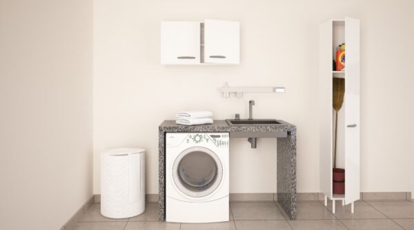 Despensero Escobero Organizador 1 Puerta- 1 Estante Dl 631