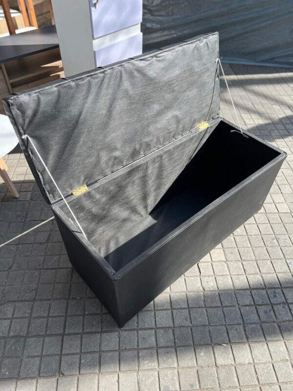 Baul Pie De Cama- Tapizado En Chenille- 100 Cm