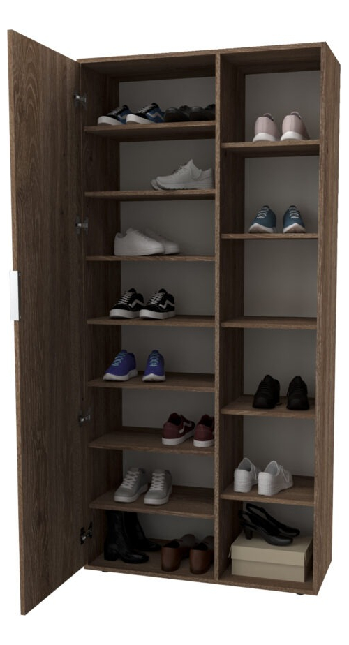 Zapatero Botinero Alto Con 1 Puerta, 7 Estantes Dld 05