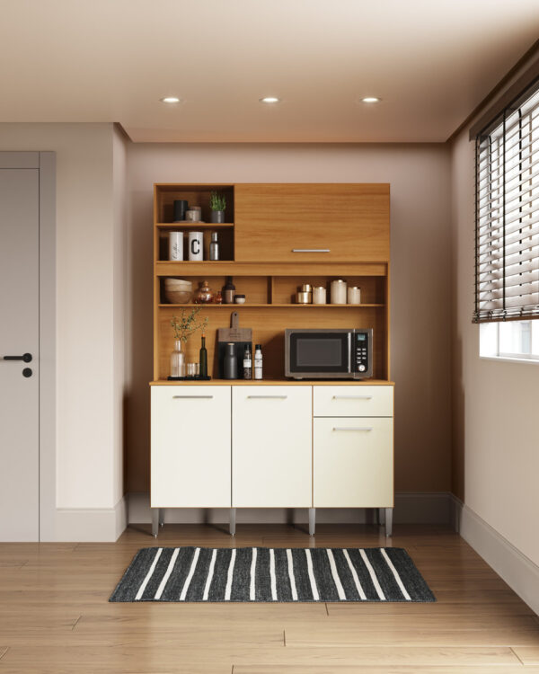 Kit De Cocina 135 Cm- 4 Puertas. 1 Cajon 194.0001 Casa Mia