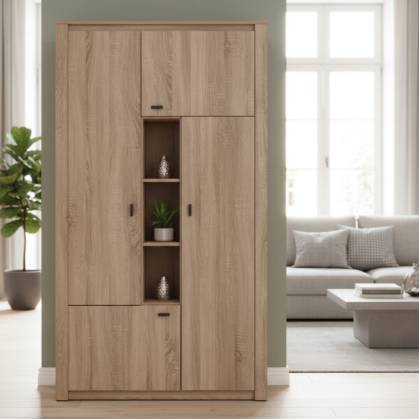 D_654720-MLA97907311080_112025-F.jpg Modular Cristalero Living Comedor Melamina. 1.00 Mt Toledo