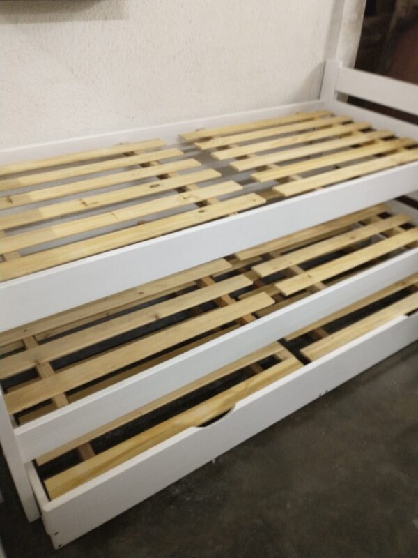 D_655804-MLA43447591455_092020-F.jpg Cama Nido Triple Con Carro Cama- Pino Lustrado- Cod. 212