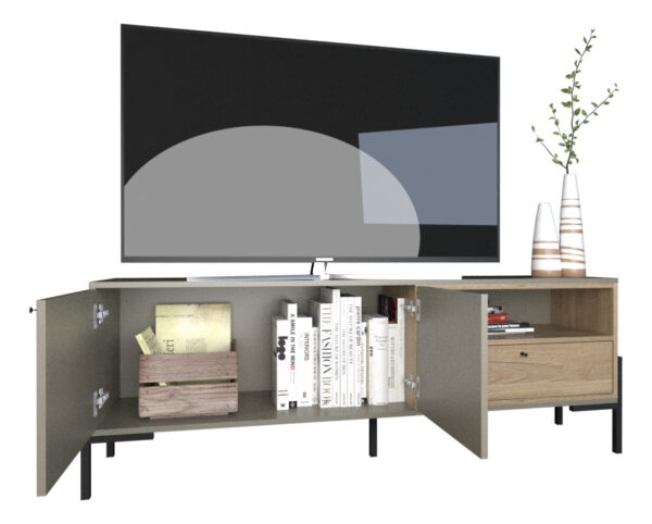 D_656113-MLA72646387595_112023-F.jpg Rack Para Tv Led 1.50 X 0.55 Patas De Caño Cod. 4251-