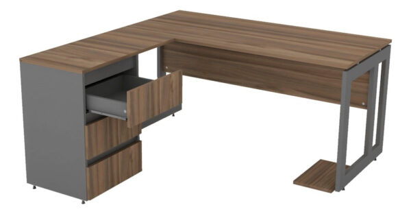 Escritorio Gamer Piro 150x70 Cm 7912-7303 3 Cajones